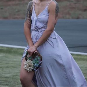 Purple Lilac Bridesmaid Dress